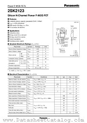 2SK2123 datasheet pdf Panasonic