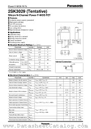 2SK3029 datasheet pdf Panasonic
