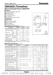 2SK3032 datasheet pdf Panasonic