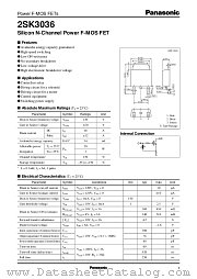 2SK3036 datasheet pdf Panasonic