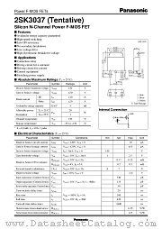 2SK3037 datasheet pdf Panasonic