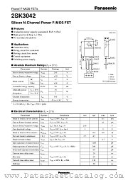 2SK3042 datasheet pdf Panasonic
