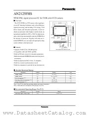 AN2125 datasheet pdf Panasonic