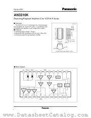 AN3316K datasheet pdf Panasonic