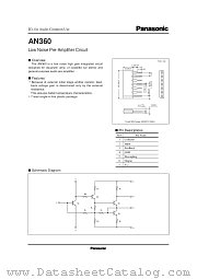 AN360 datasheet pdf Panasonic