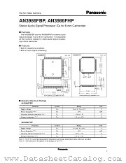 AN3986FBP datasheet pdf Panasonic