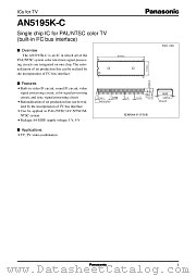 AN5195K-C datasheet pdf Panasonic