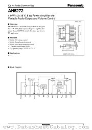AN5272 datasheet pdf Panasonic
