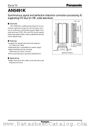 AN5491K datasheet pdf Panasonic