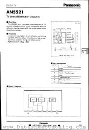 AN5521 datasheet pdf Panasonic