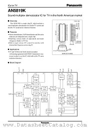 AN5819K datasheet pdf Panasonic