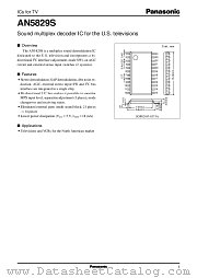 AN5829 datasheet pdf Panasonic