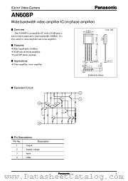AN608P datasheet pdf Panasonic