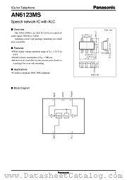 AN6123 datasheet pdf Panasonic