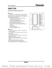 AN6175K datasheet pdf Panasonic