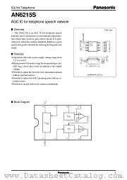 AN6215S datasheet pdf Panasonic