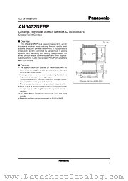 AN6472NFBP datasheet pdf Panasonic