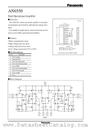 AN6550 datasheet pdf Panasonic