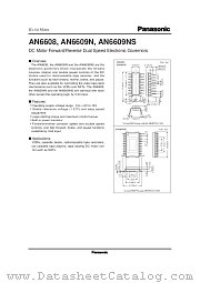 AN6609N datasheet pdf Panasonic