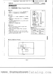 AN6651 datasheet pdf Panasonic