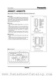 AN6657 datasheet pdf Panasonic