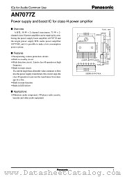 AN7077Z datasheet pdf Panasonic