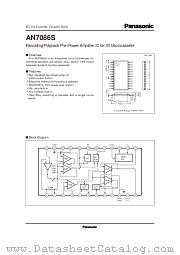 AN7086 datasheet pdf Panasonic