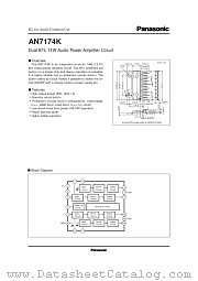 AN7174 datasheet pdf Panasonic