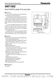 AN7195Z datasheet pdf Panasonic