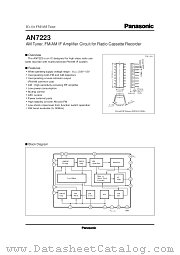 AN7223 datasheet pdf Panasonic