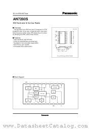 AN7280S datasheet pdf Panasonic