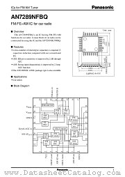 AN7289 datasheet pdf Panasonic