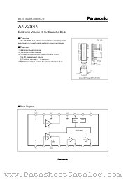 AN7384N datasheet pdf Panasonic