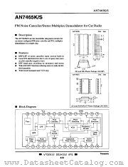 AN7465K datasheet pdf Panasonic