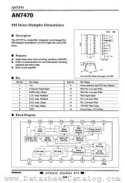 AN7470 datasheet pdf Panasonic