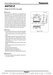 AN7551Z datasheet pdf Panasonic