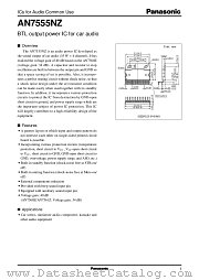 AN7555 datasheet pdf Panasonic