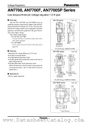 AN7707 datasheet pdf Panasonic