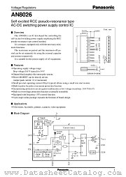 AN8026 datasheet pdf Panasonic