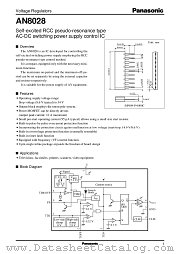AN8028 datasheet pdf Panasonic