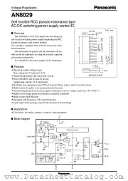 AN8029 datasheet pdf Panasonic