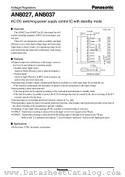AN8027 datasheet pdf Panasonic