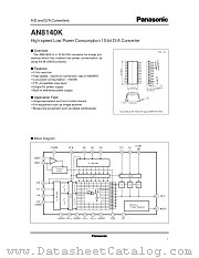 AN8140K datasheet pdf Panasonic
