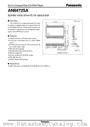 AN8472SA datasheet pdf Panasonic