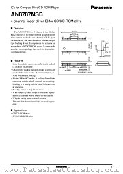 AN8787NSB datasheet pdf Panasonic