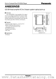 AN8839NSB datasheet pdf Panasonic