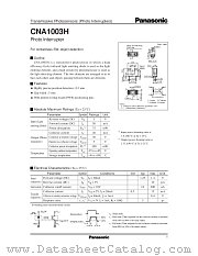 CNA1003H datasheet pdf Panasonic