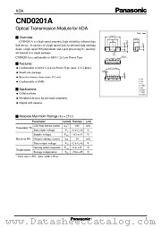 CND0201A datasheet pdf Panasonic