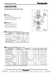 LNC701PS datasheet pdf Panasonic