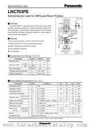 LNC703PS datasheet pdf Panasonic